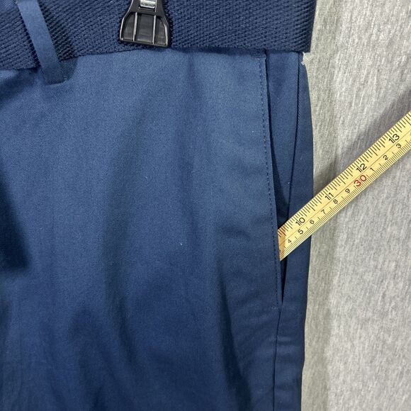 Savane Select Edition Mens Size 38 Shorts w Belt Blue Flat Front- NEW- 9” Inseam - Picture 15 of 16